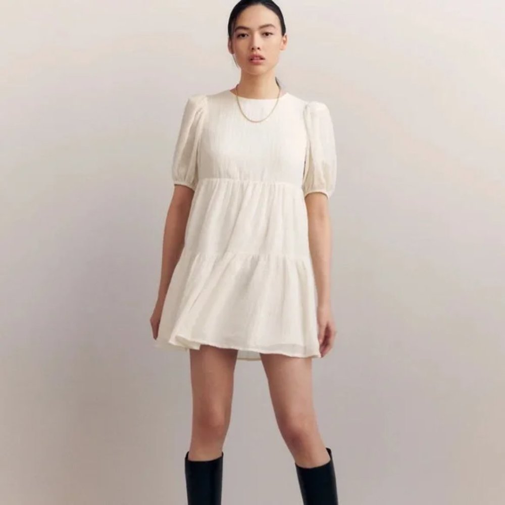 Reformation Estate Dress in Ivory - L
